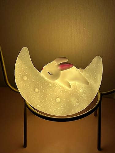 Miniatura 3 de Luz de la noche, Animal-Conejo En Forma Adorable Pequeño Vinilo Noche Luz Blanca