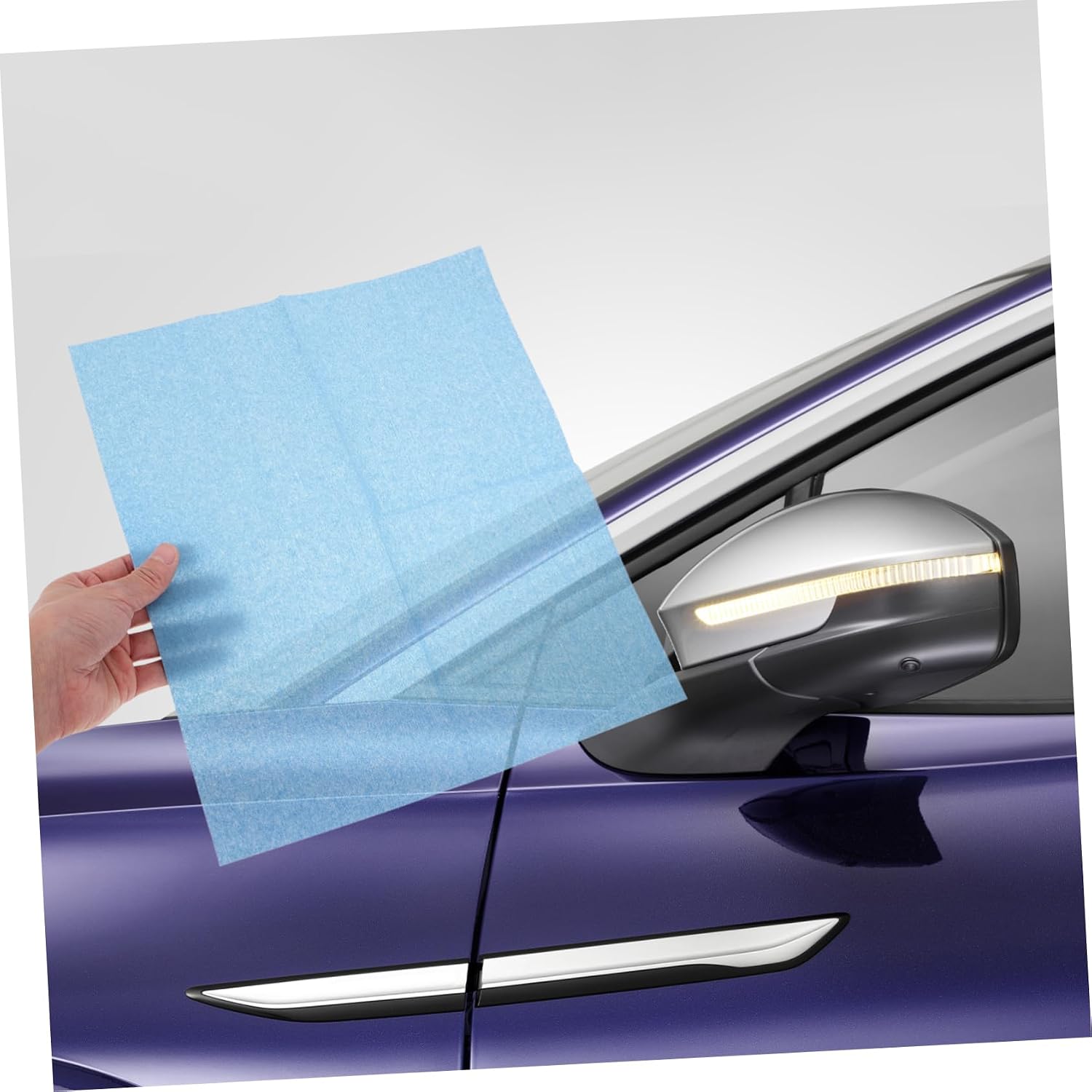 Zerodeko 25pcs Non-Woven Car Cleaning for Interior and Exterior Use Super Absorbent Dust Removal for Detailing Cars Trucks and Motorcycles