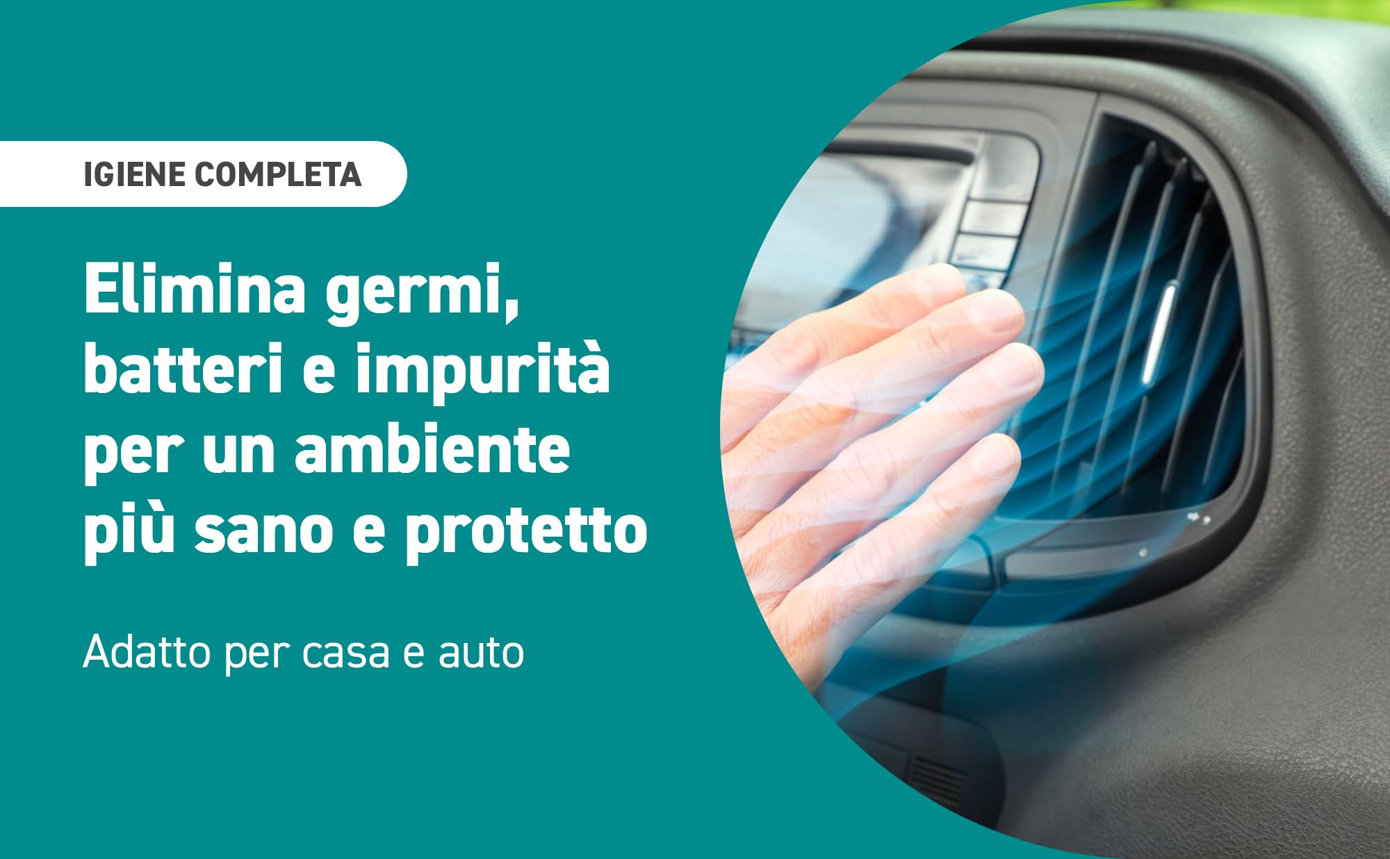SANICLIMA, Igienizzante Spray per Climatizzatori di Casa e Auto, gradevolmente profumato a base alcolica 400ml (12, PZ)