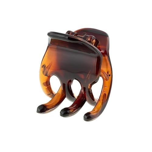 Pinza per capelli in acetato di cellulosa - colore marrone