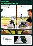 SUPCASE Magnetic Golf Cart Phone Holder, Dual-Sided Magnetic Phone Stand Mount Compatible with MagSafe iPhone 17/16/15/14 & Galaxy S26 Ultra, Golf Accessories for Men Women Golfers, Black