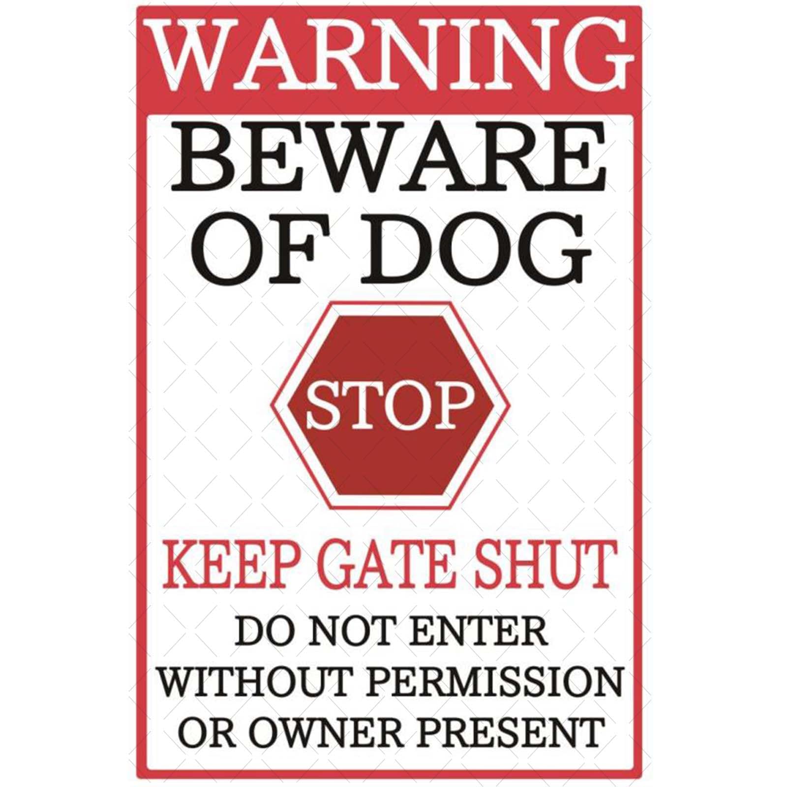 Vintage Metal Tin Sign Warning Dog Beware Of Dog S For Fence Farm Garden Garage Gift 8x12 Inch Custom Private Property Signs Outdoor