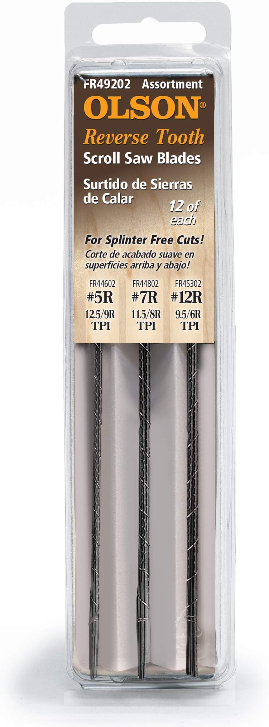 Olson SA4920 9RG/8TPI Scroll Blades