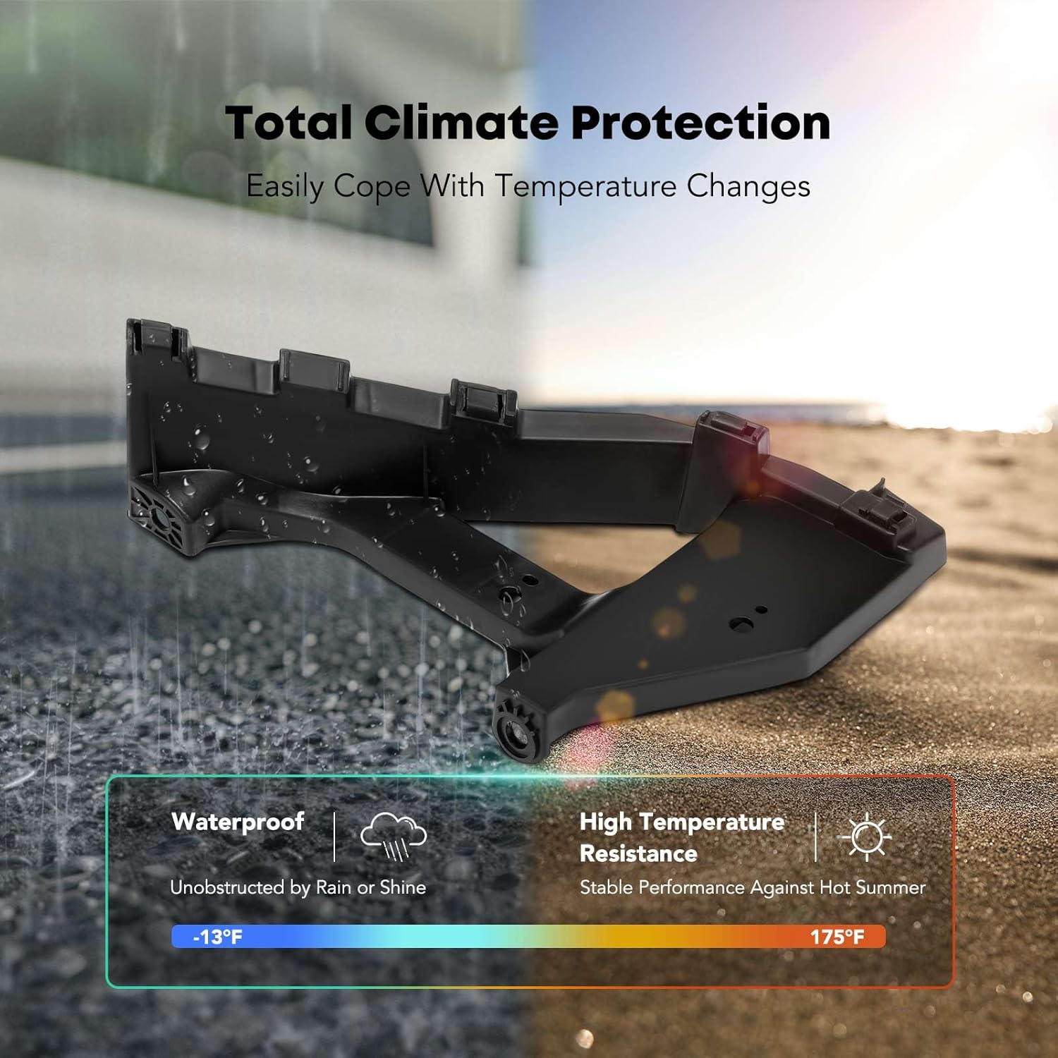 YHTAUTO Front Left Driver Side Headlight Bracket Compatible with Honda Civic 2016-2021 Coupe Sedan, Bumper Bracket