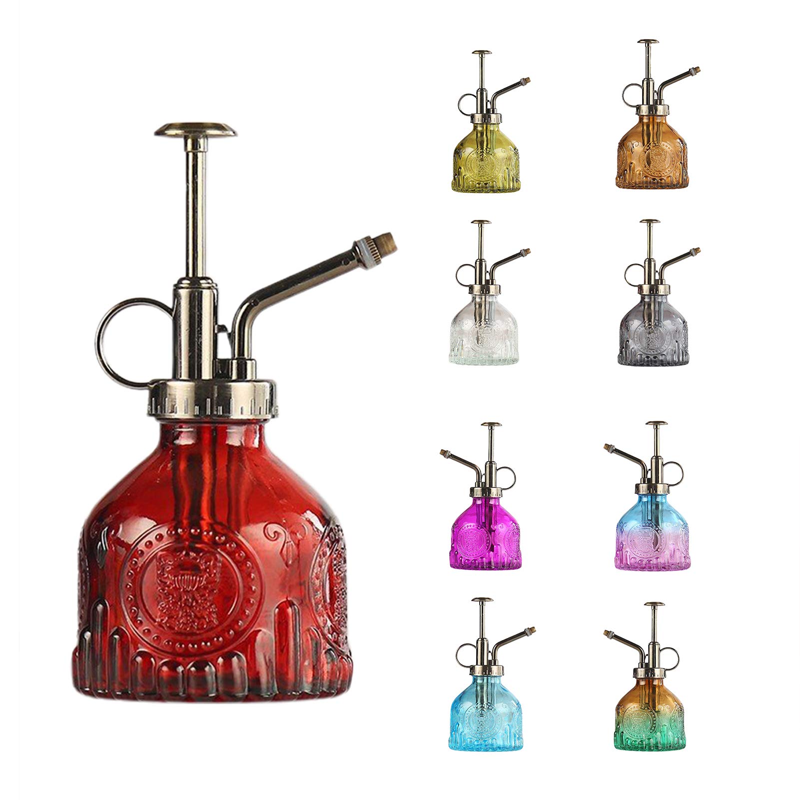 Pulvérisateur à Eau En Verre Style Vintage - Bouteille Transparente Avec Pompe, Pour Plantes D'intérieur Et Extérieur, Arrosage Brumisation