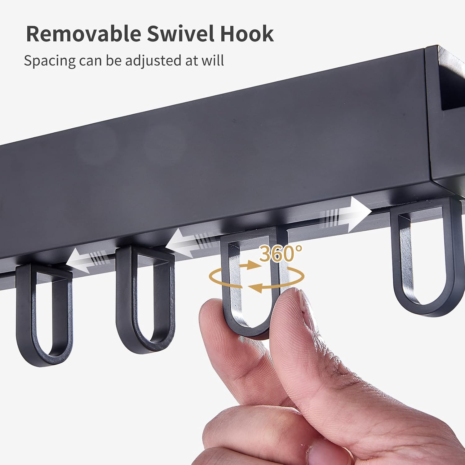 BENOSS Wall Mounted Clothes Drying Rack, Collapsible and Retractable Laundry Garment Hanger for Daily Clothes, Space Saver Hangers, Easy to Install, for Balcony, Laundry, Bathroom and Bedroom (Black)
