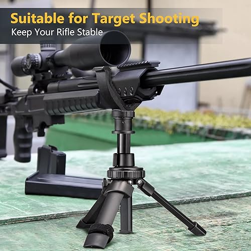 Miniatura 6 de CVLIFE Soporte para yugo en V, soporte para disparo, trípode de disparo, soporte para rifle, soporte de yugo en V, trípode para disparo en V, cabeza