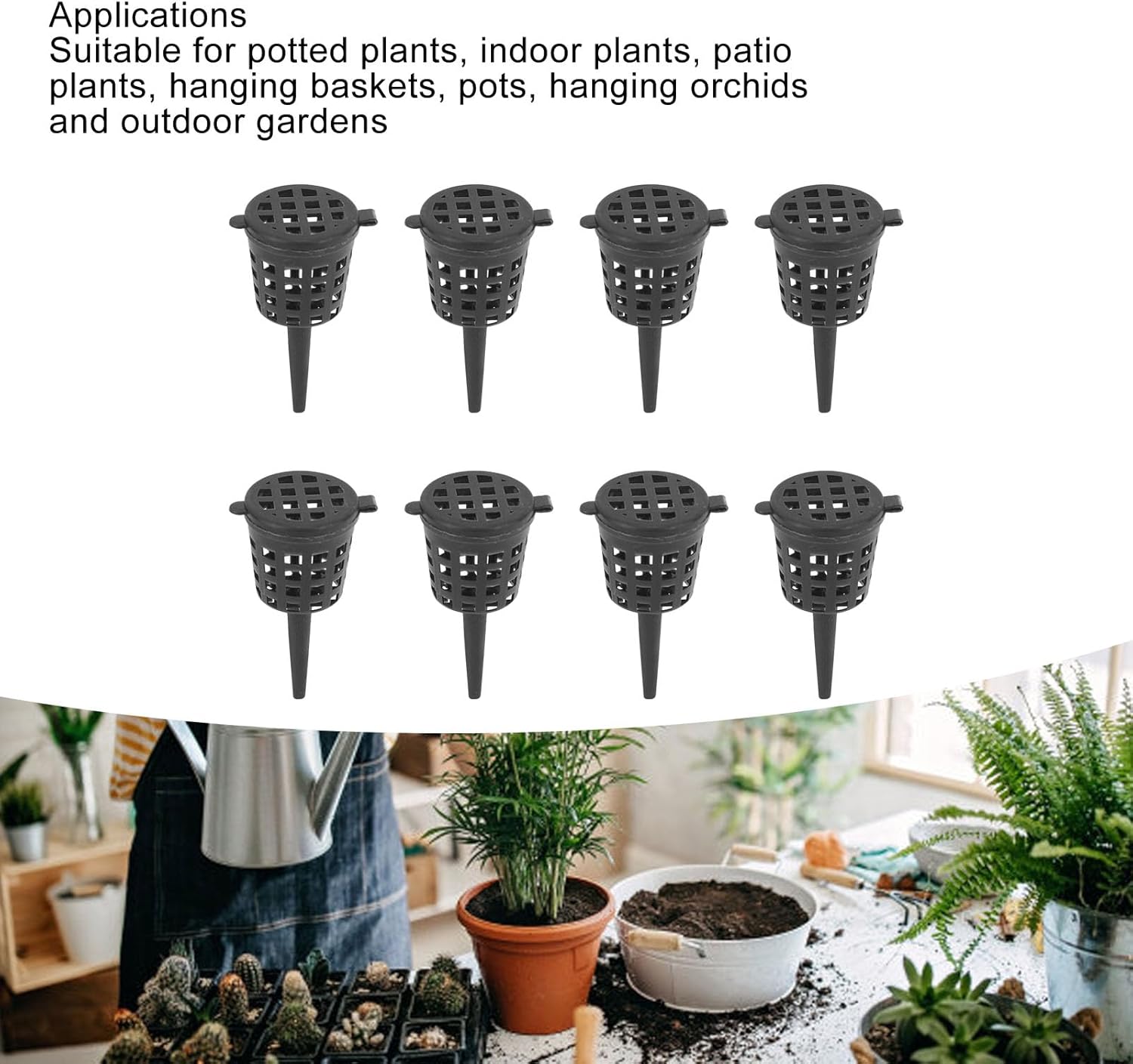 Set of 100 Bonsai Fertilizer Baskets with Lid, Portable Mesh Baskets for Easy Fertilizing of Potted Plants Succulents and Orchids