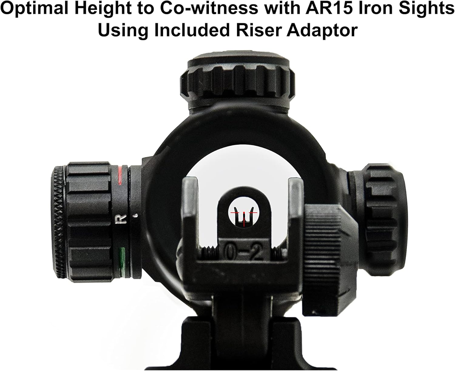 Leapers SCP-DS3840TDQ Inc., UTG 4.2" ITA Red/Green T-Dot with QD Mount, Riser Adaptor