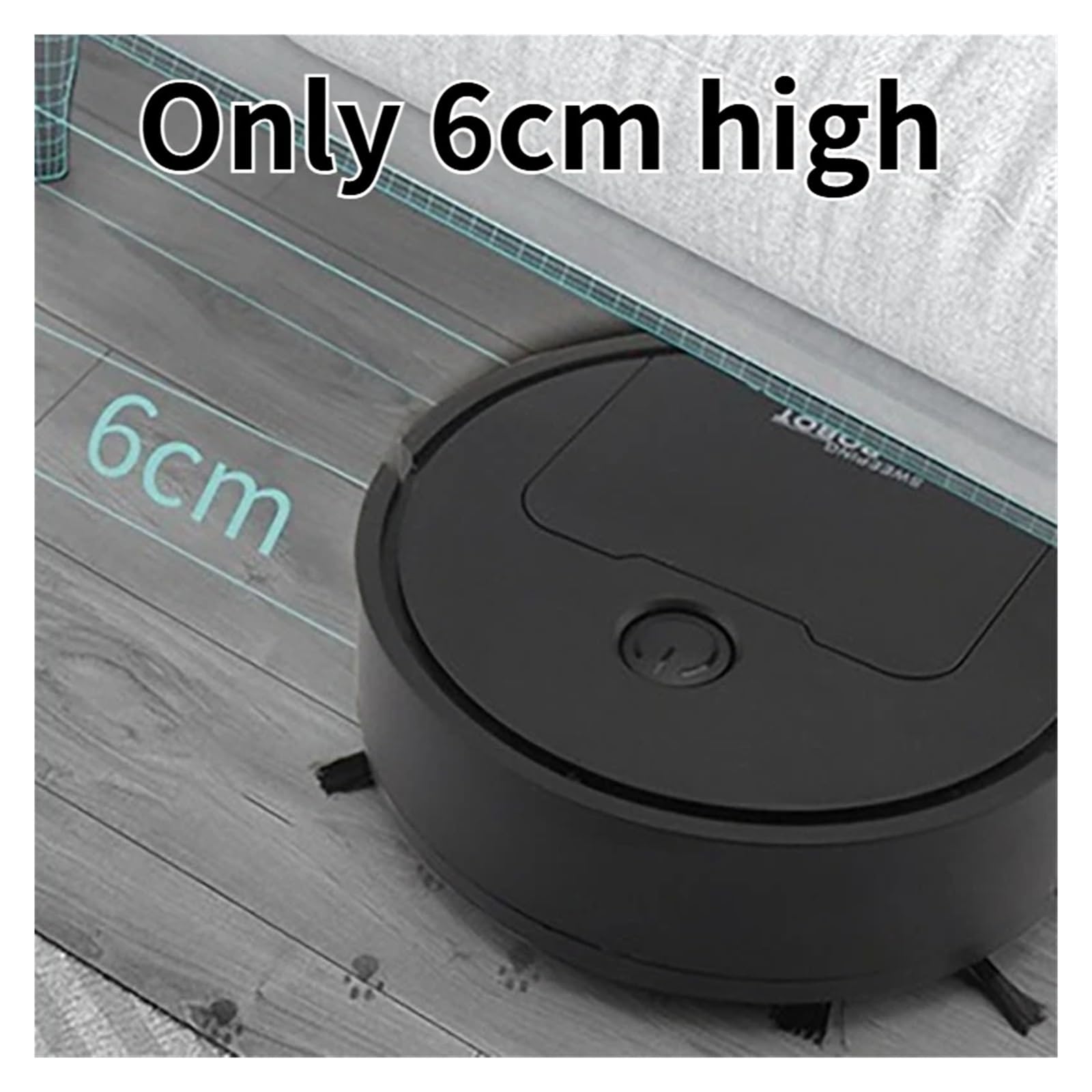 Intelligent sweeping robot suction mop 3-in-1 lazy home automatic vacuum cleaner gift Mini sweeper(Black)