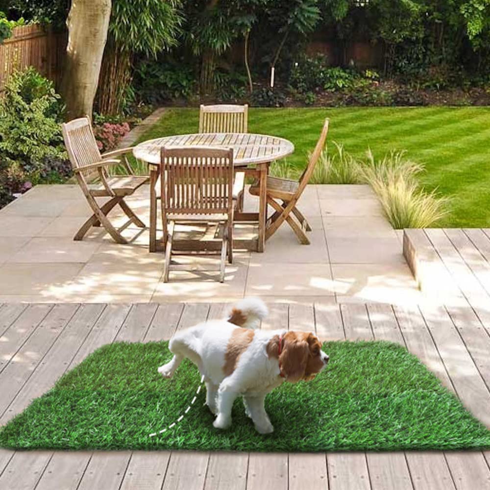 Dog Grass Pad, 2Pack Portable Grass Pee Pads for Dogs Washable