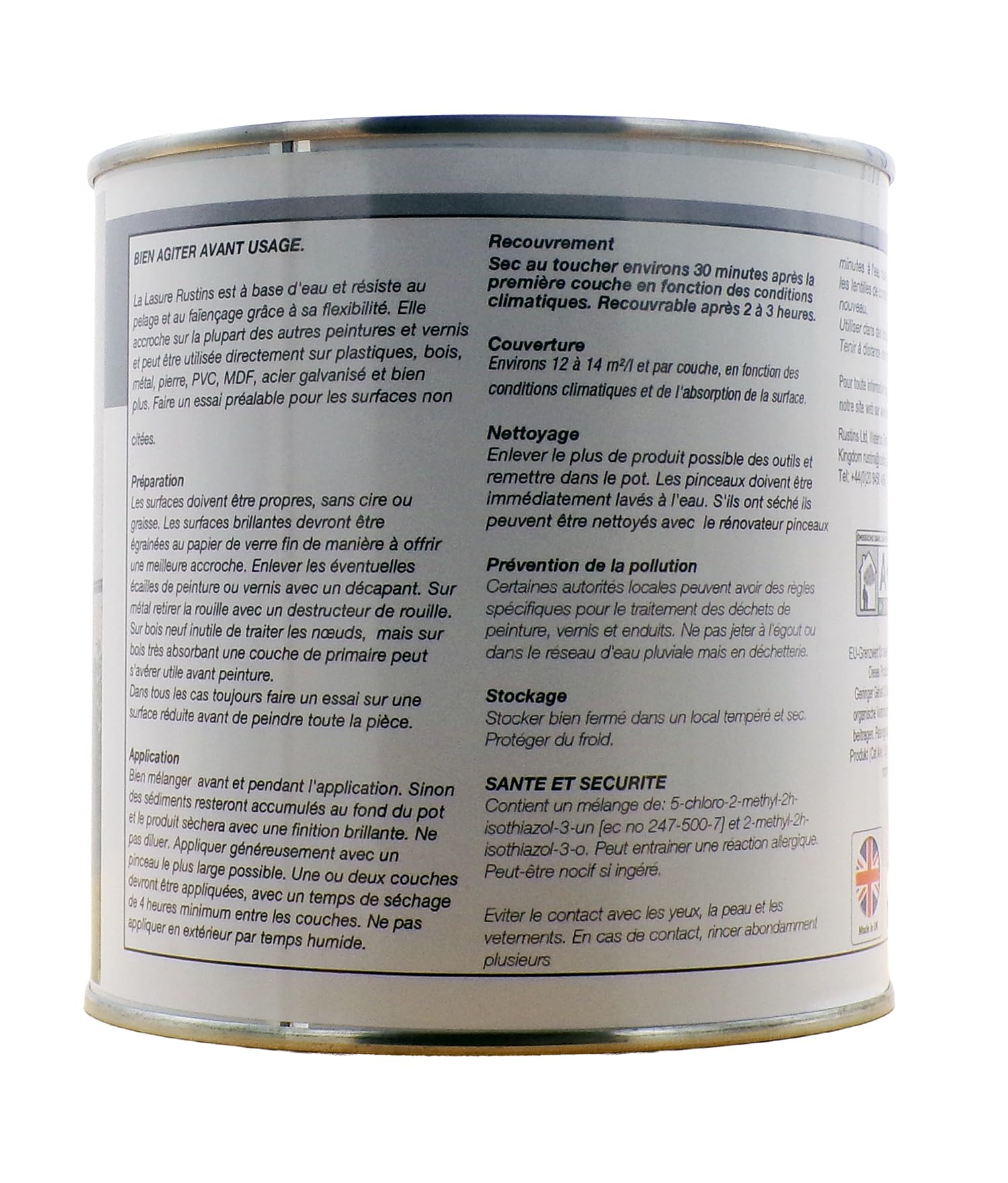 Acrílico Verde Claro 1L Lasure Mate para madera y metal interior y exterior 12m² - (Midi Decor)
