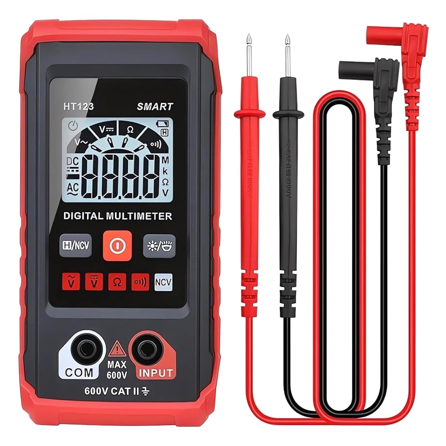 HT123 Smart Digital Multimeter - Auto-Ranging Voltmeter Electrical