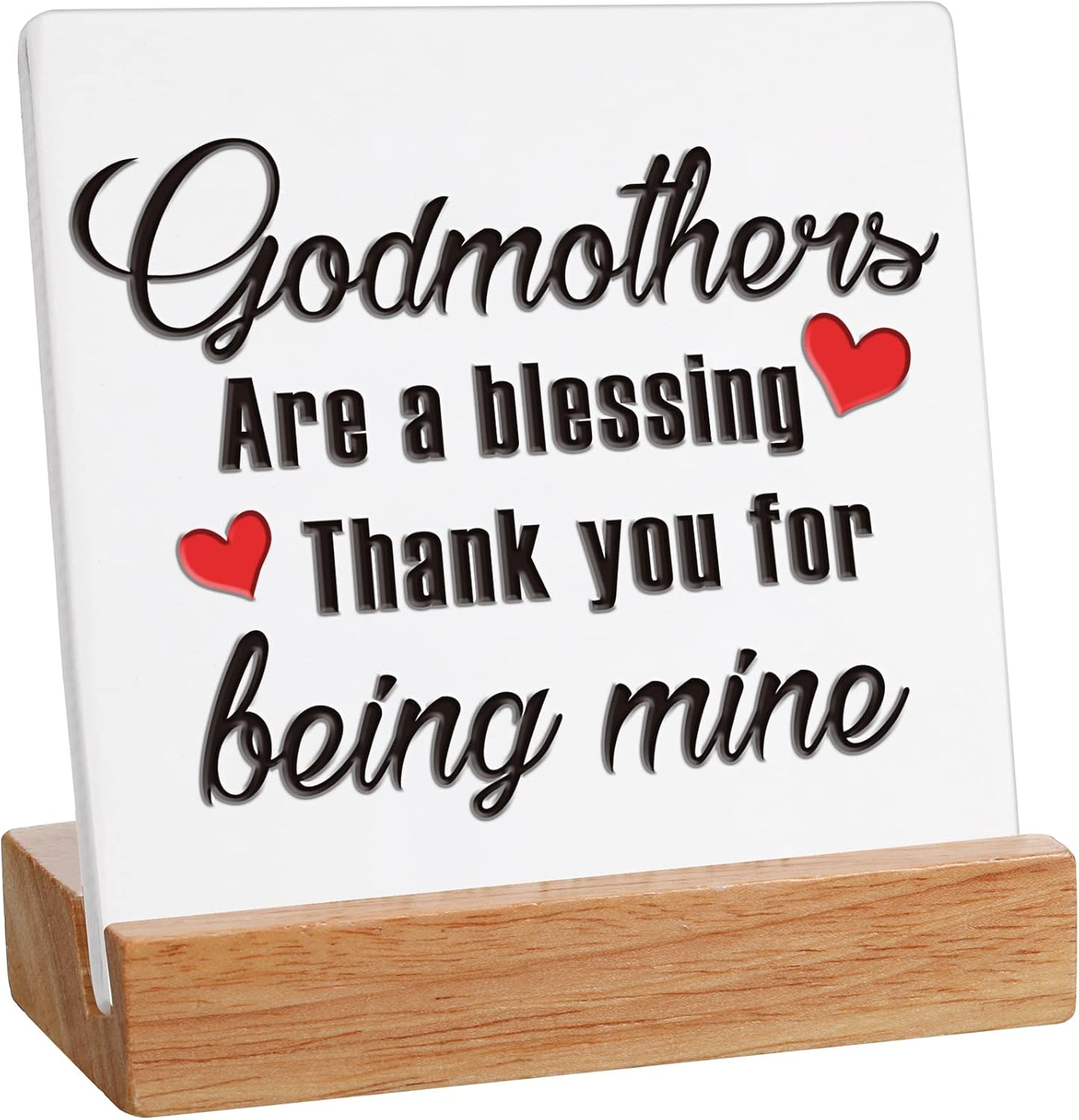 Godmother Gifts Godmothers Are a Blessing Thank You for Being Mine Ceramic Plaque