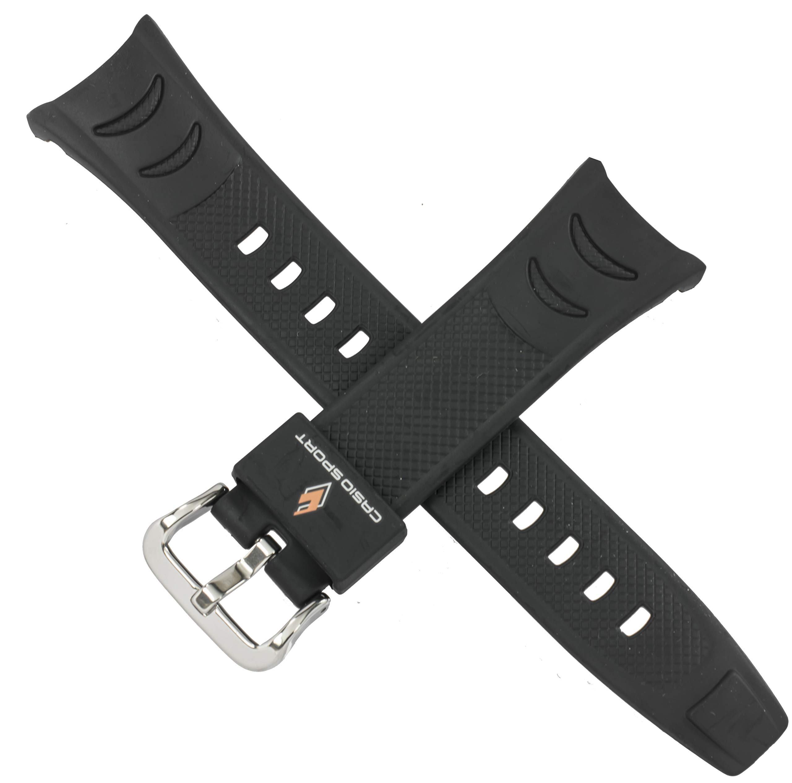 Correa Casio PRS 500 y PRW 200J de resina negra para reloj 4