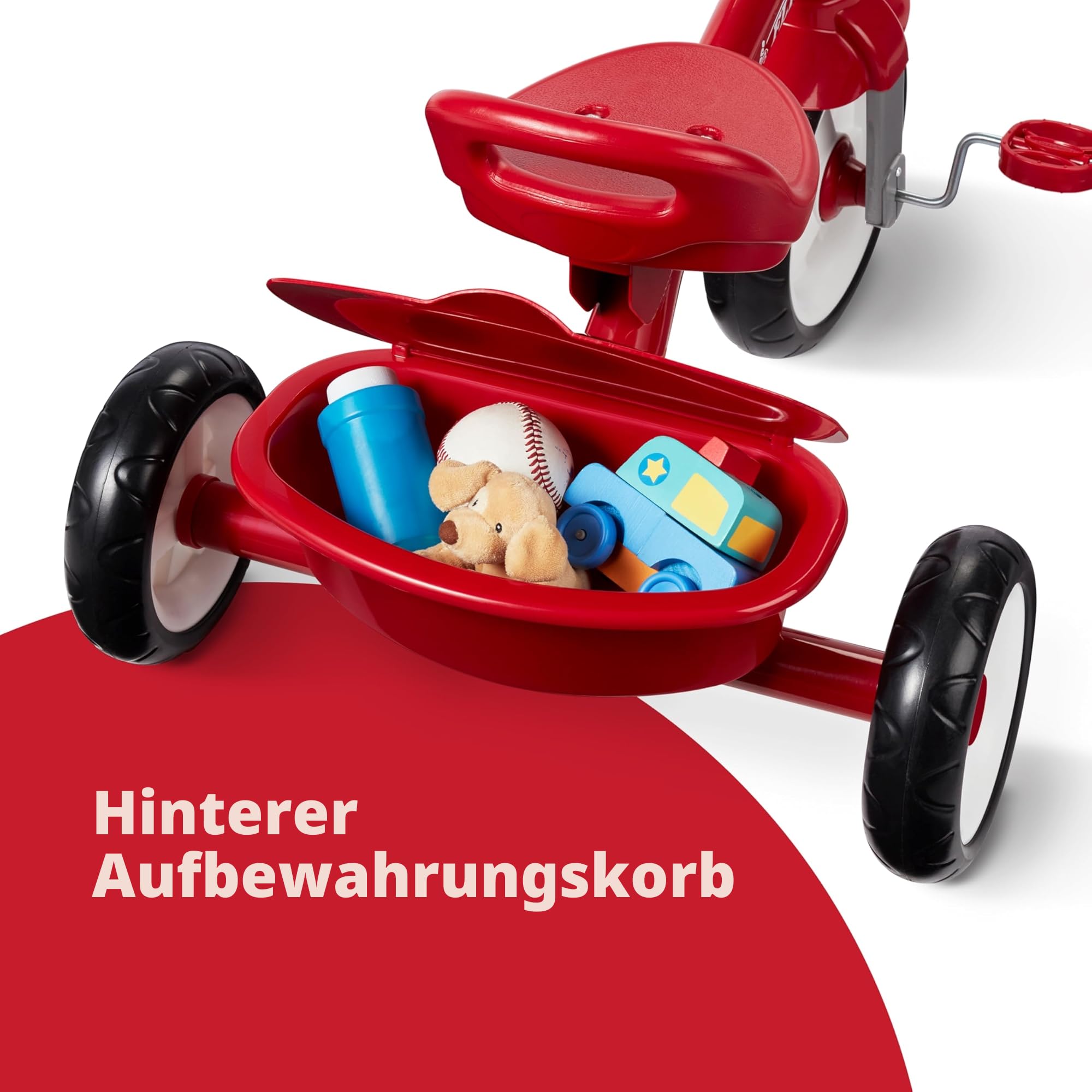 Radio Flyer Rotes Dreirad, Dreirad für Kleinkinder im Freien, Alter 2,5 bis 5 Jahre (exklusiv bei Amazon)
