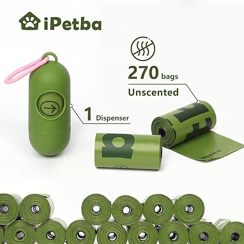 Miniatura 7 de Bolsas extra gruesas para excrementos de perro, biodegradables, a prueba de fugas, con dispensador, sin perfume, respetuosas con el medio ambiente,