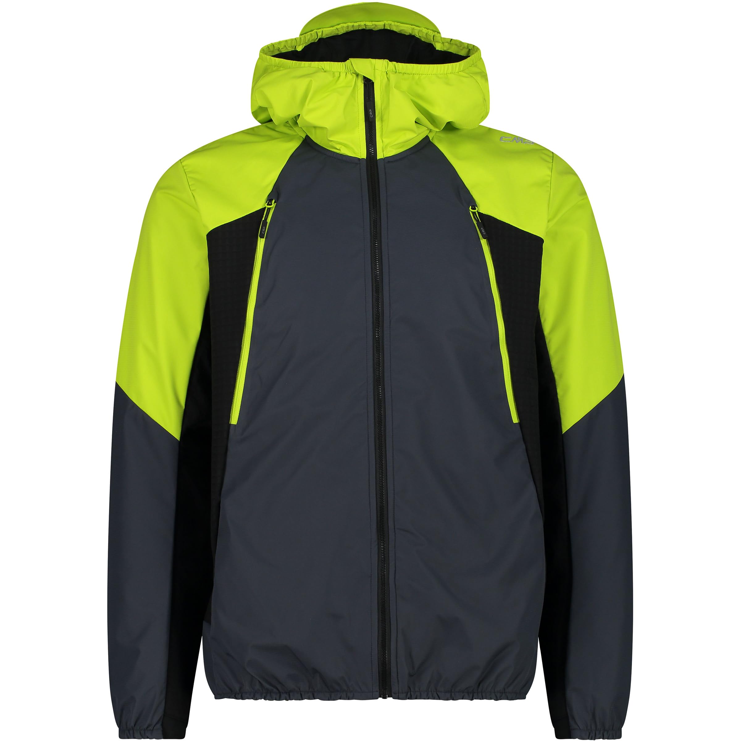 CMP - Men's Hybrid Jacket with Fixed Hood, Titanium, 54