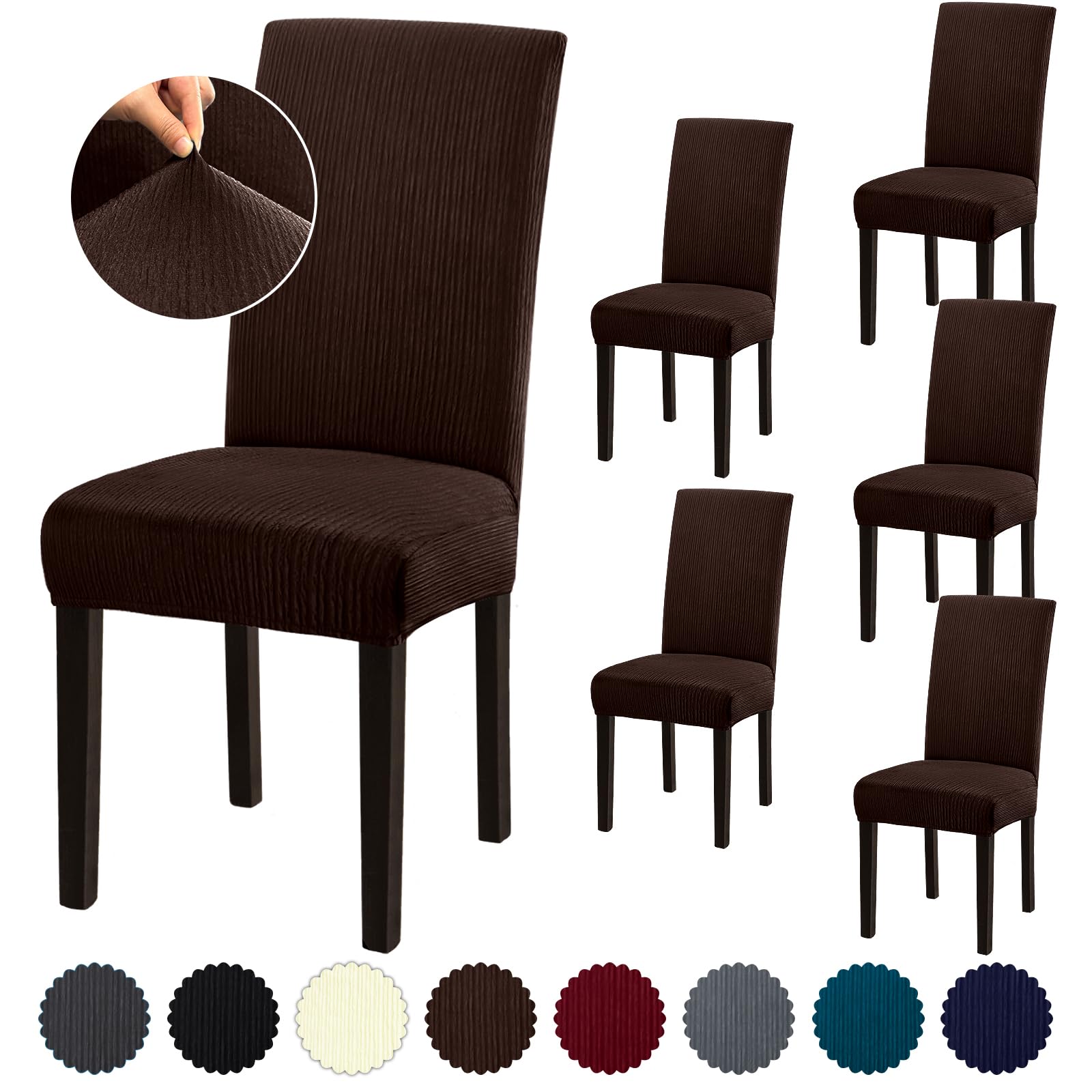 Fafua Stretch Dining Room Chair Covers