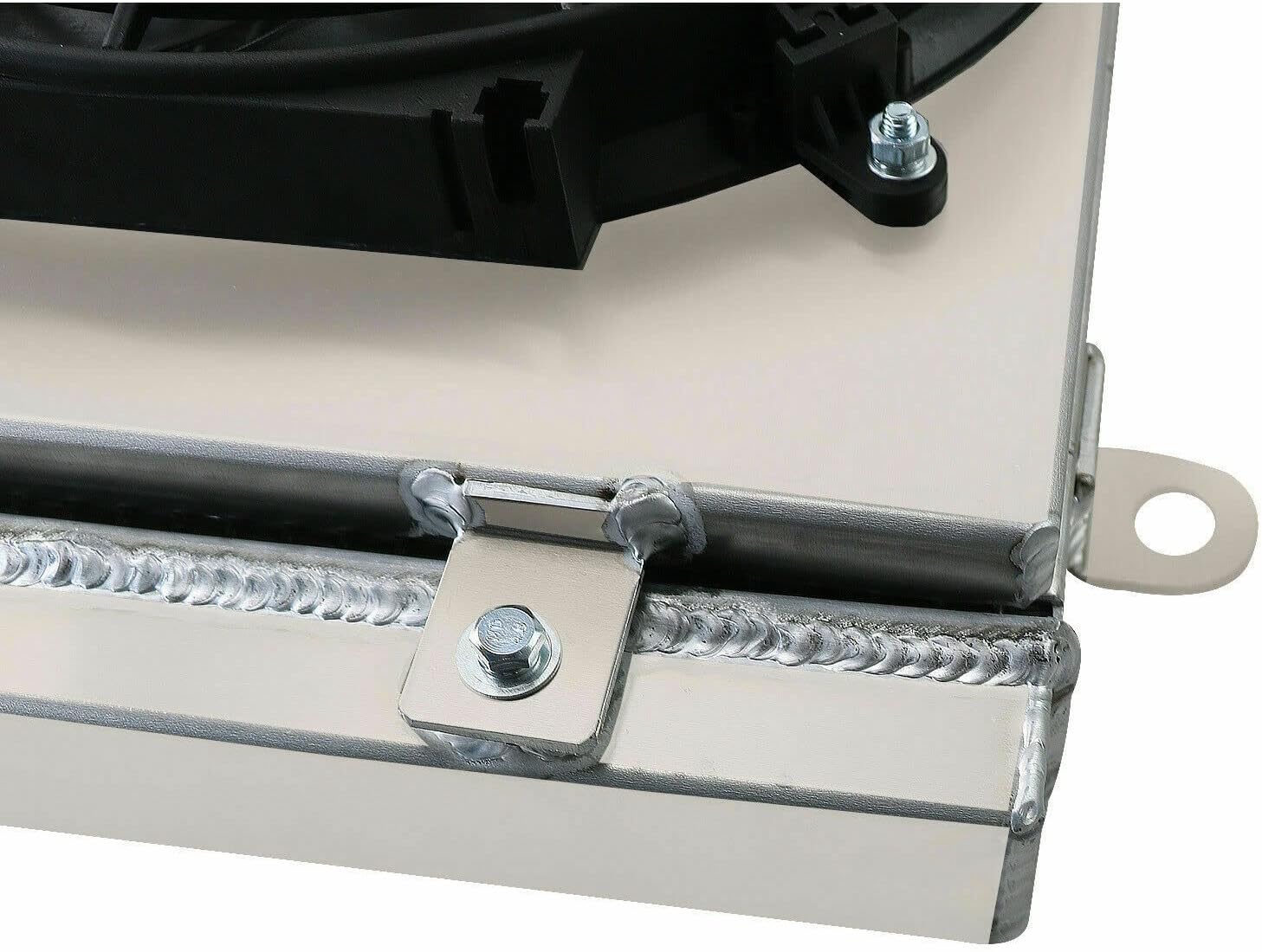 JCOOLINGBEST Aluminum Radiator for 2010-2013 Polaris Ranger 400 500 800 4x4/6x6 XP 800, 1 Row ATV Radiators Electric Fan Shroud Thermostat Kit Combo, 2011 2012