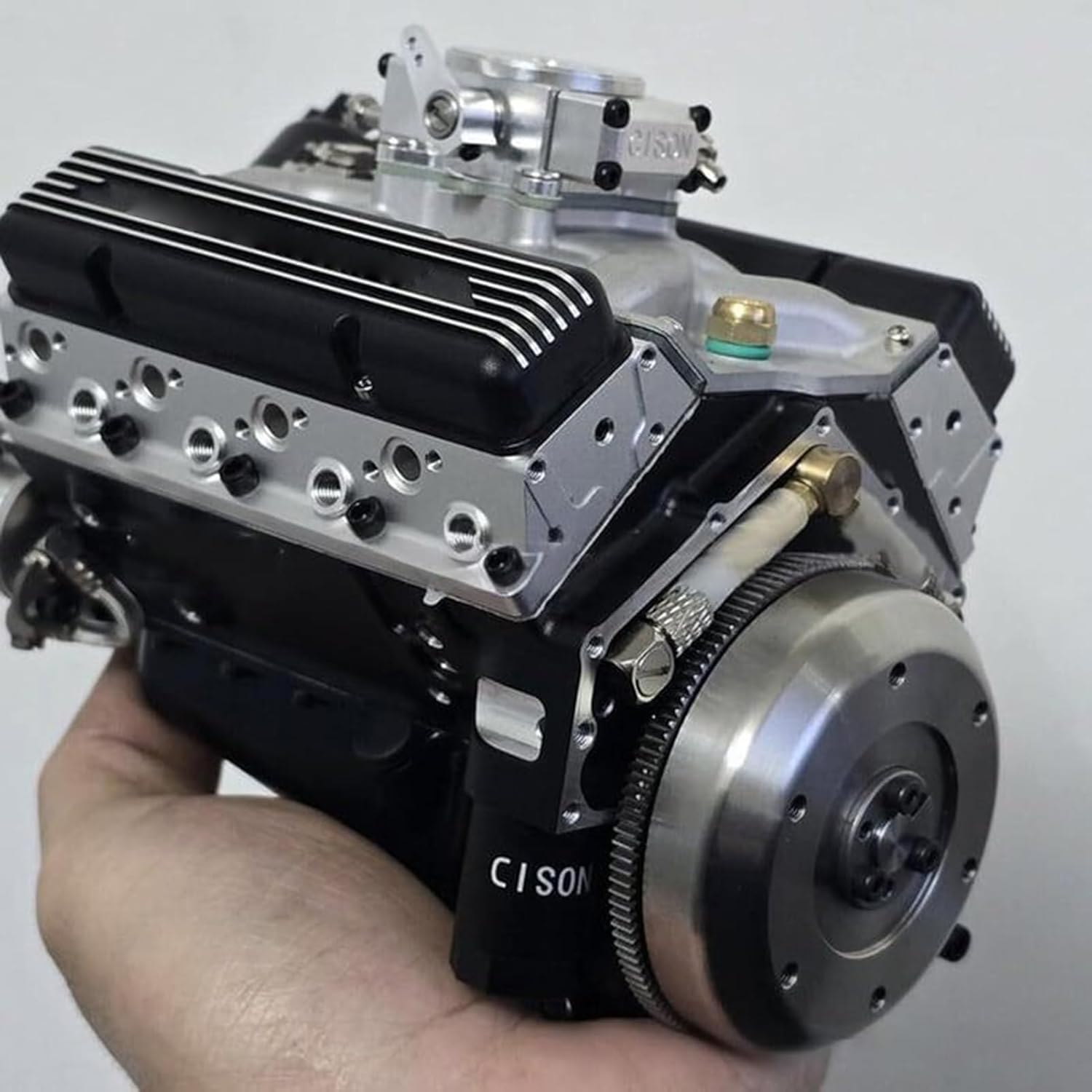 مجموعه مدل موتور V8 رزینی مشکی — کیت آموزشی و نمایشگاهی برای بزرگسالان