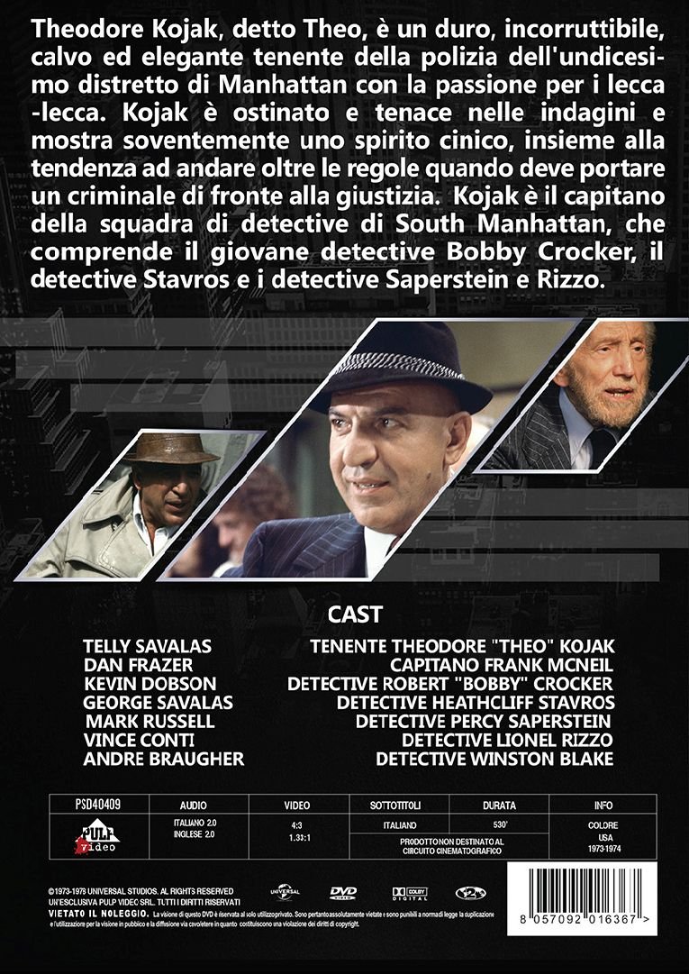 Kojak: Stagione 1 - Volume 1 (3 DVD)