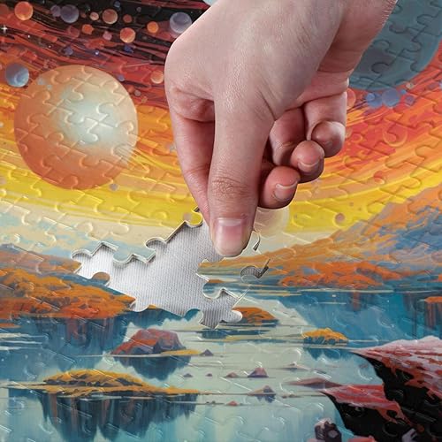 Miniatura 4 de Space Planet Jigsaw Puzzles 500 Pieces for Adults,Learning Educational Puzzles,Difficult and Challenge Families Toys with Mesh Storage Bag 2012170