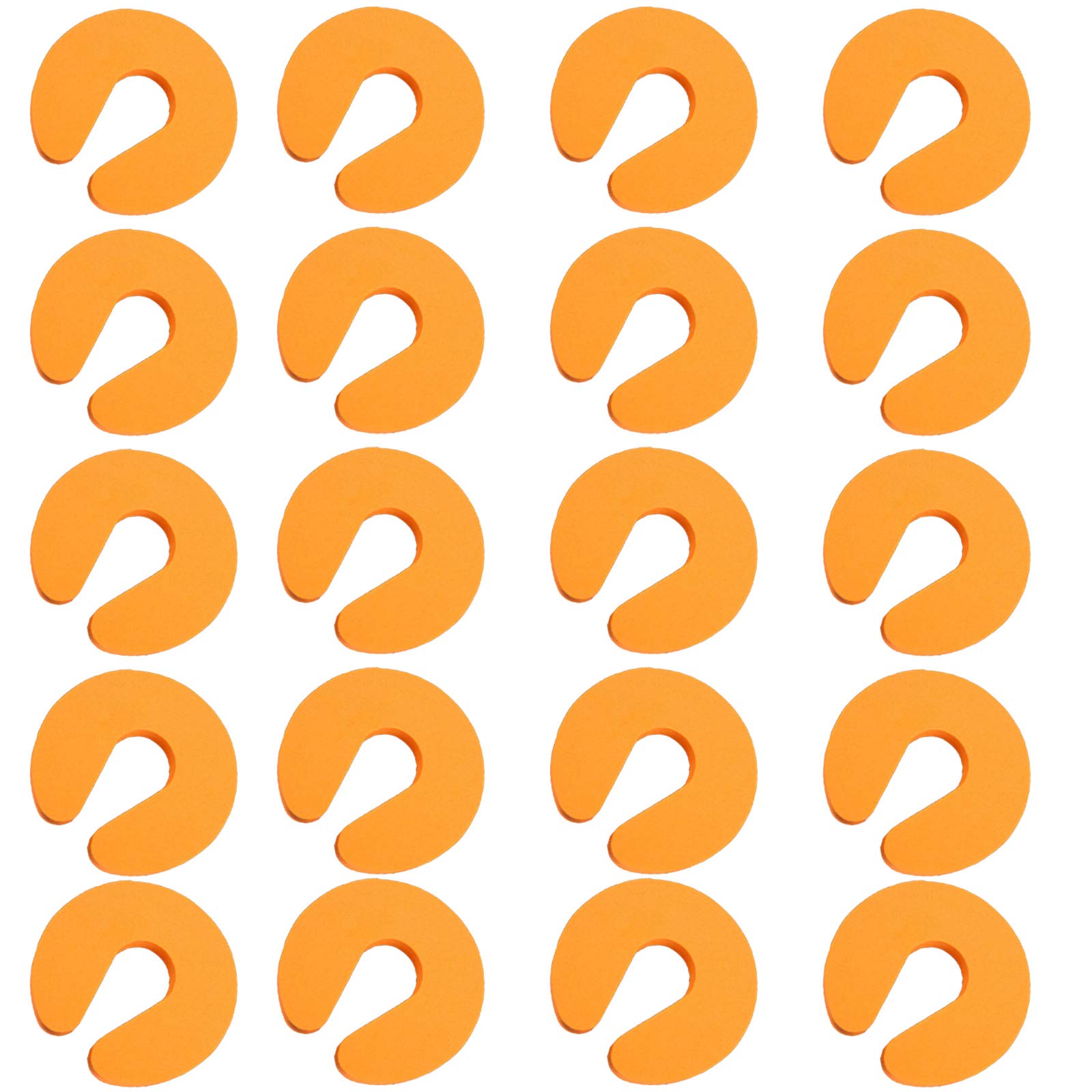 Door Finger Guards Baby Proofing Doors Made Easy with Soft, Prevents Finger Pinch Injuries, Slamming Doors, and Child or Pet from Getting Locked in Room Orange 20PCS