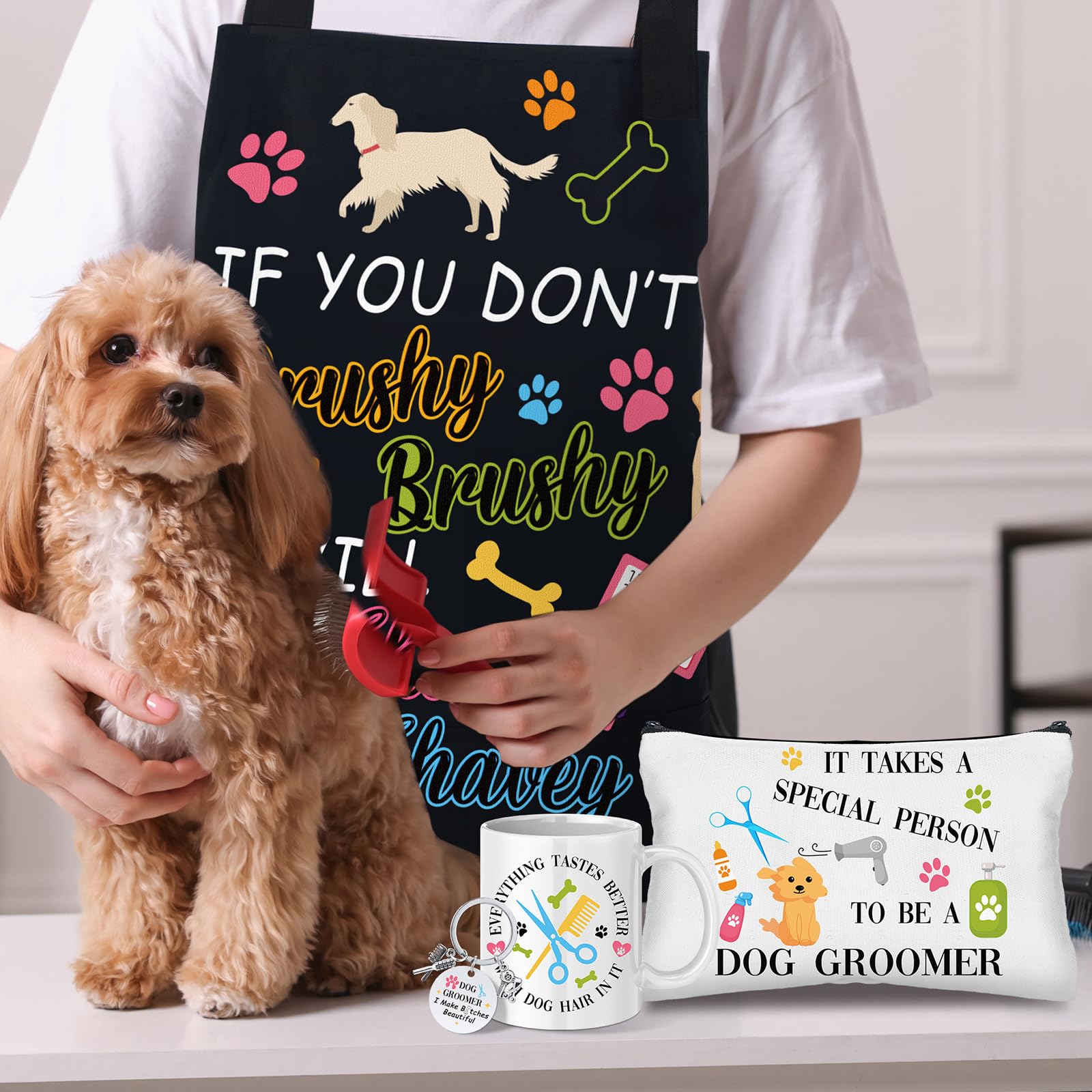 Dog Groomer Gift Set - 6 Pieces for Women -6