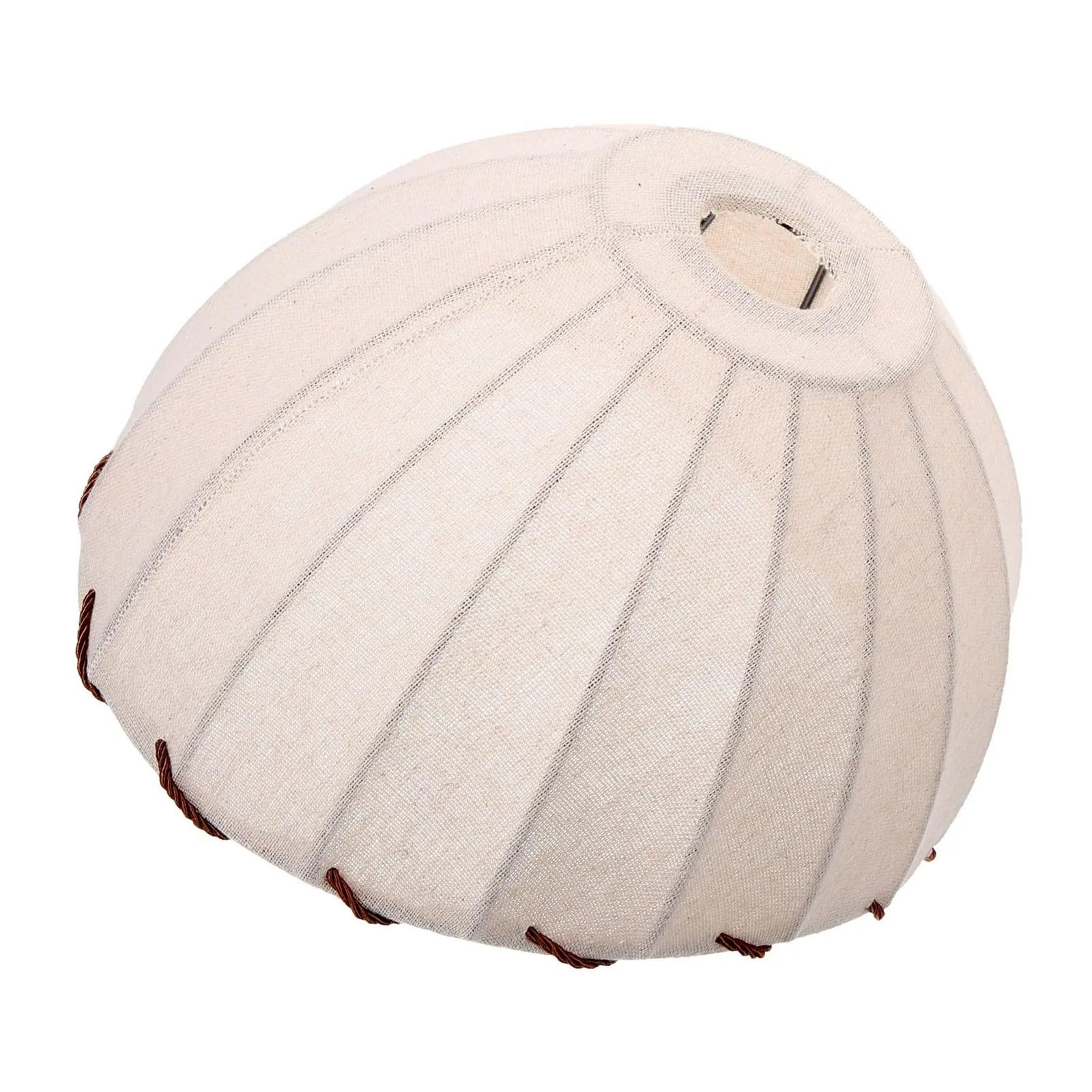 Qmvdojr Color 01 Rustic Fabric Lamp Shade Retro Study Tea Room Round Light Cover Pendant Shades Dome Linen Cover Large Lampshade Compatible