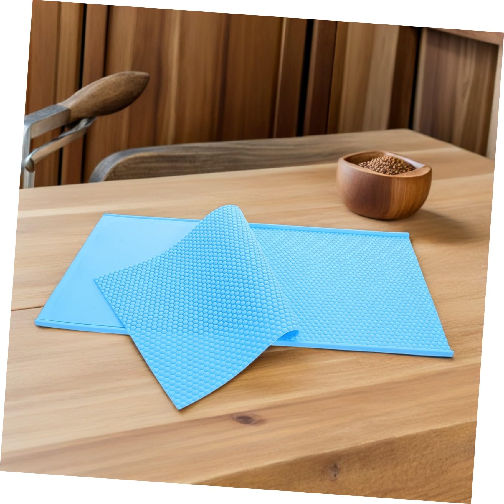 Hemobllo Stampo in Silicone Tecnologia di Goffratura di Precisione per Fogli di Cera d Api Riutilizzabile , per Apicoltura Professionale e Progetti Creativi Fai-da-te