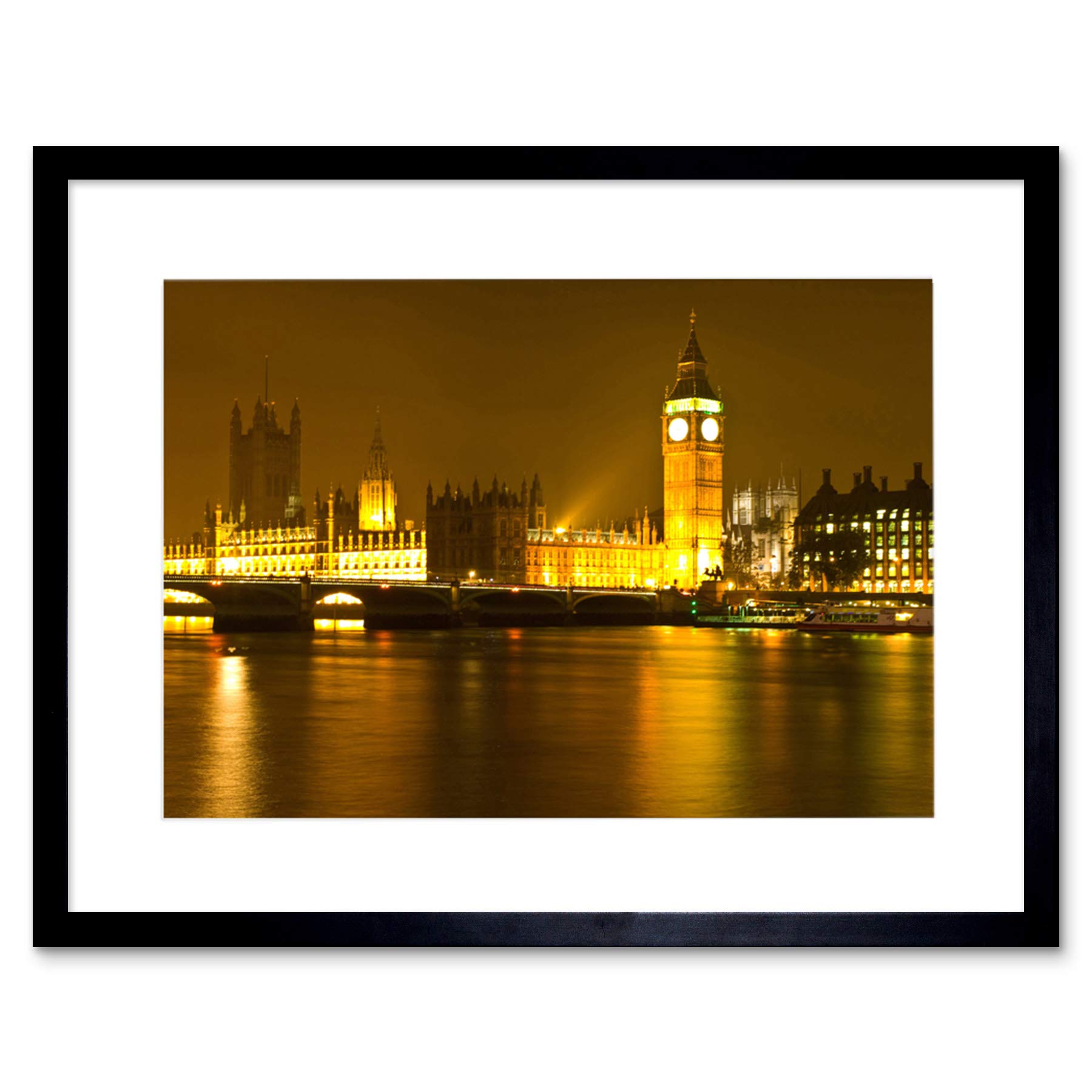 Wee Blue Coo Cultural Palace Westminster House Parliament London Framed Wall Art Print