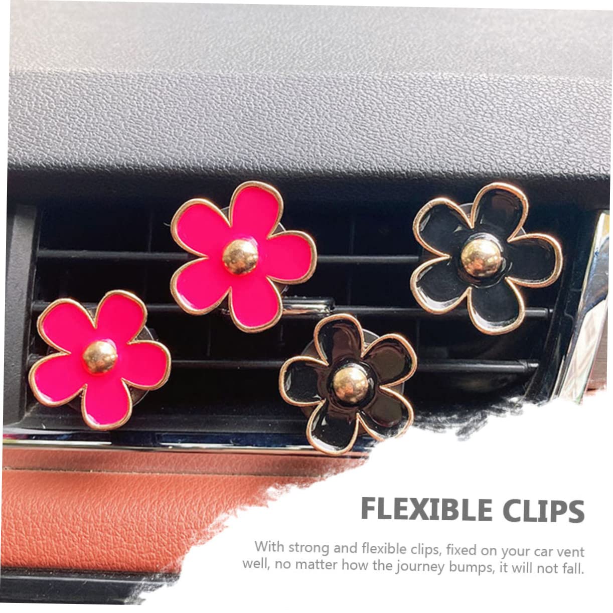 ibasenice 24stücke Auto Lüftung Clips Blumen- Aromatherapie Duftstecker Für Auto Stilvolle Innenraumaccessoires Für Installieren Und Langlebig