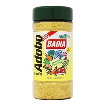 Badia Adobo without Pepper, 7 oz Traditional Latin Seasoning Blend