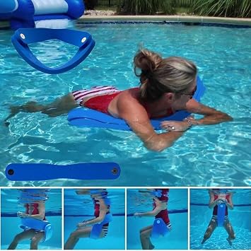 Foldable Swimming Lounger Chair, Swimming Chairs Pools Adults, Non-Inflatable Foam Pool Chair, for Garden, Camping, Bathing Lake, Leisure, Outdoor