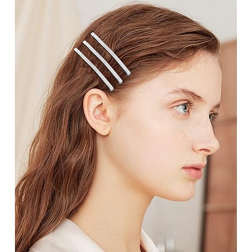 Miniatura 5 de 50 horquillas grandes plateadas, pinzas de metal de 2.56 pulgadas, horquillas para el cabello, accesorios para el cabello para mujeres, grueso y