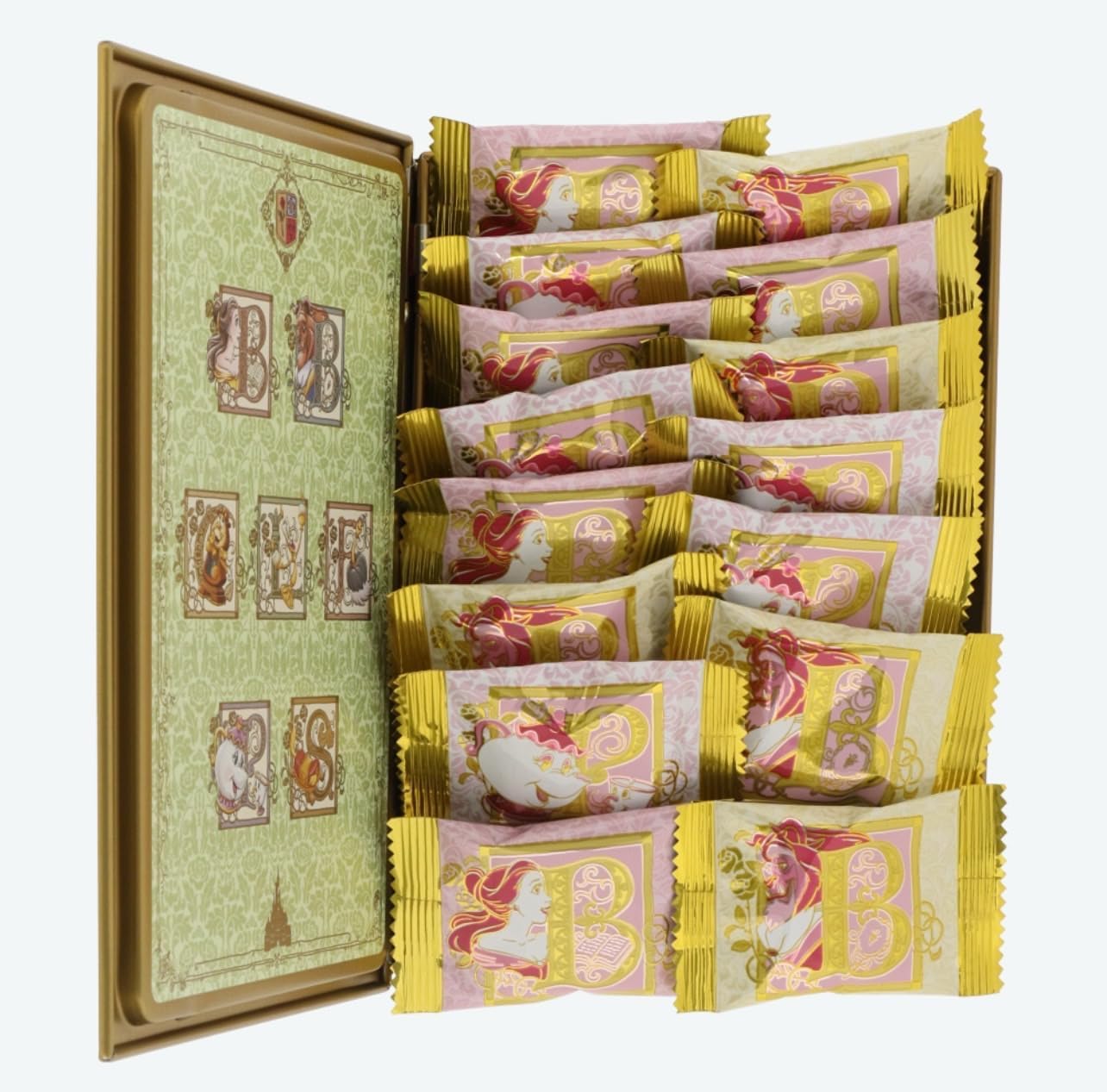 T.L.S 美女と野獣 チョコレート 本型 缶入り【東京ディズニーリゾート限定】 ベル ビースト ディズニープリンセス 人気 お菓子 お土産 ディズニー グッズ プレゼント (1個)