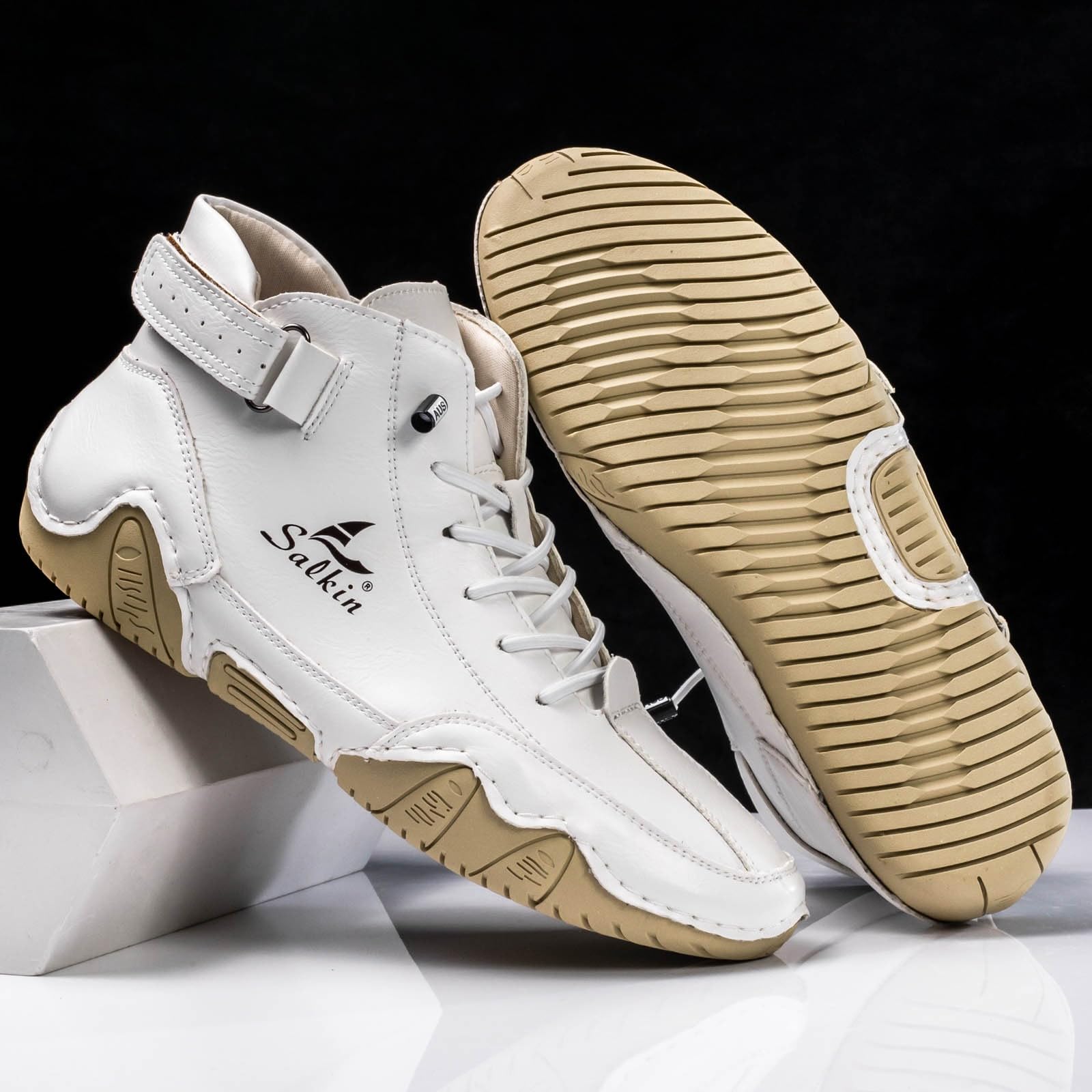 Genérico Zapatillas de Deporte Hombre,Vestir Botas Baloncesto Color sólido Informales Zapatos Casuales con Plataforma Urbanos para Entrenamiento al Aire