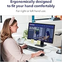 Vista 3 de Verbatim Ratón con cable para computadora, ratón USB con cable para laptops y PC - Uso para mano derecha o izquierda, Negro