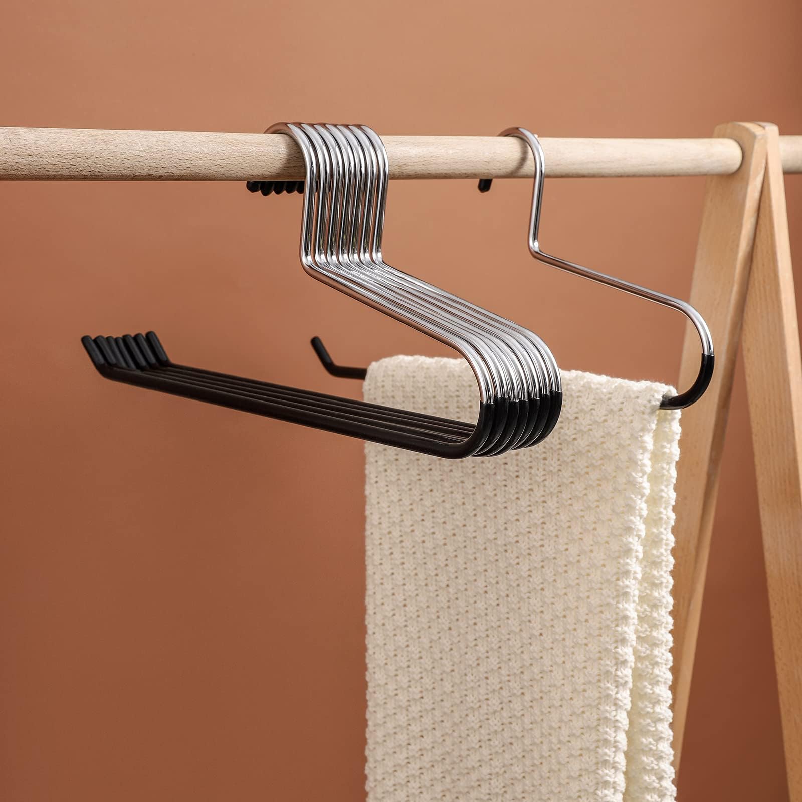 VASLIM 8 Pack Tablecloth Hanger Large Blanket Hangers Heavy