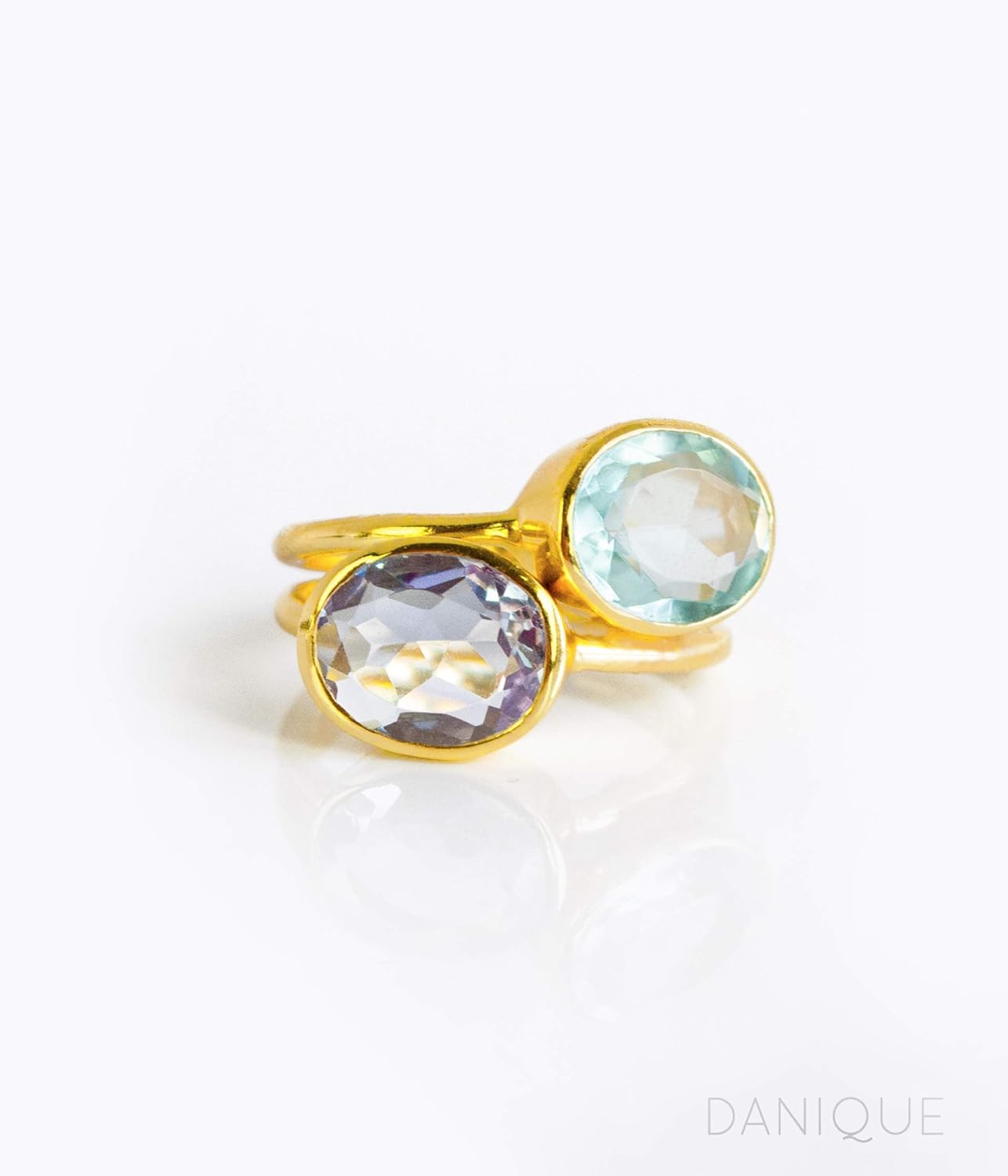 Alexandrite Oval ring, stackable ring, Vermeil Gold or silver, bezel set ring, oval ring, Lavender gemstone ring, JuneBirthstone ring, Birthstone gift [rOMB]