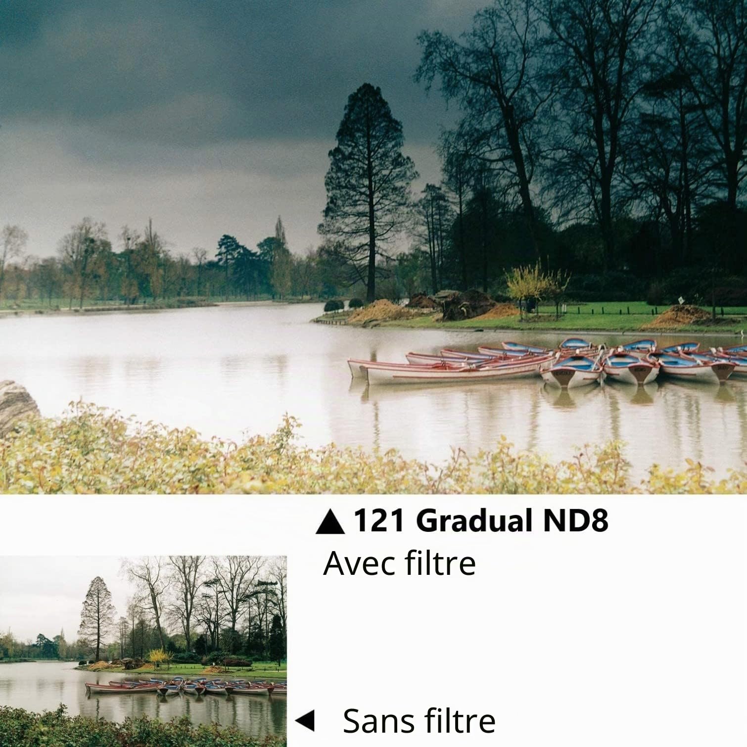 Cokin Creative Ensemble de 3 Filtres densité Neutre dégradés Taille L Gris Neutre