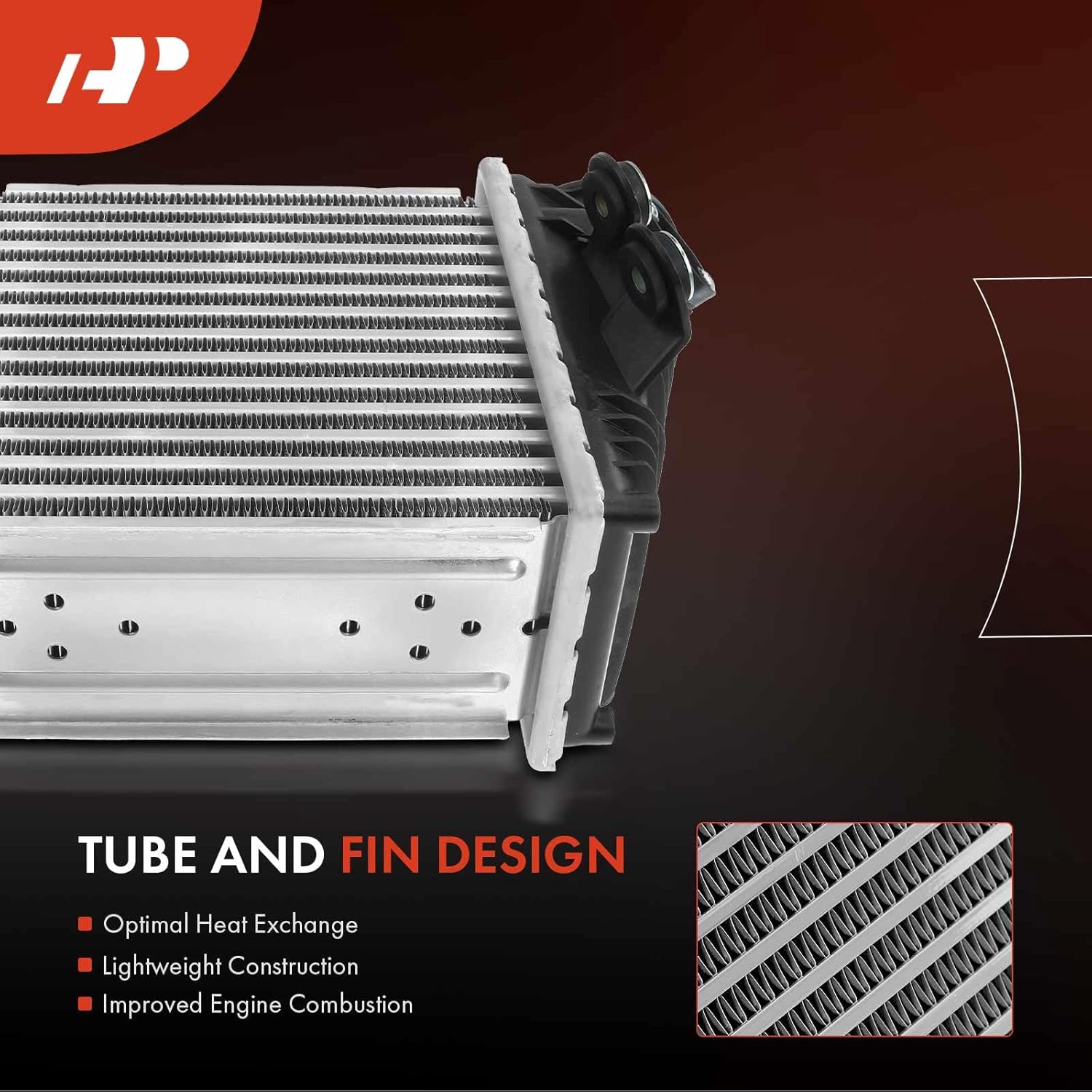 A-Premium Turbo Intercooler Compatible with Volkswagen Golf 2006 1.8L 1.9L, Jetta 2006 1.9L 2.0L, Turbocharged