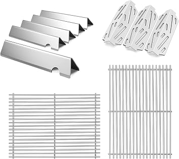 S6F095 2-Pack S6F032 5-Pack S6F041 3-Pack Replacement Parts for Weber Genesis 2 Grill Parts 66795 Heat Deflector for Weber Genesis ii E-310 E-315 E-335 S-335 300 Series