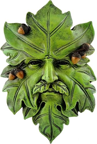 Miniatura 1 de Top Collection Placa colgante de bellota de jardín Greenman