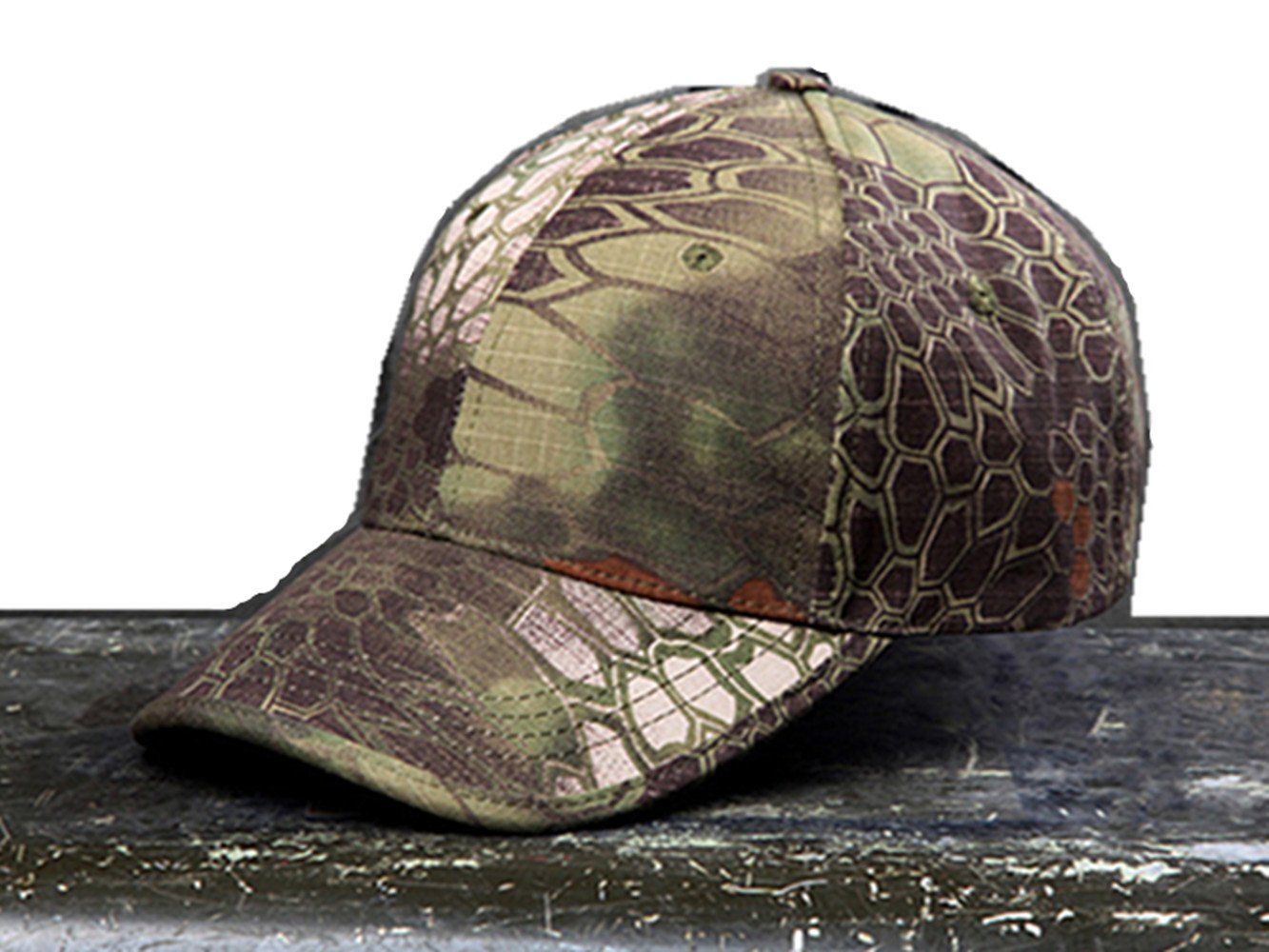 Noga Mountain Python Camouflage Python Camouflage Hat Simplicity Outdoor Sun Hat Army Hat Woodland Camo Outdoor Tactical Cap For Fishing Hiking Hunting (Mountain Python Camouflage)