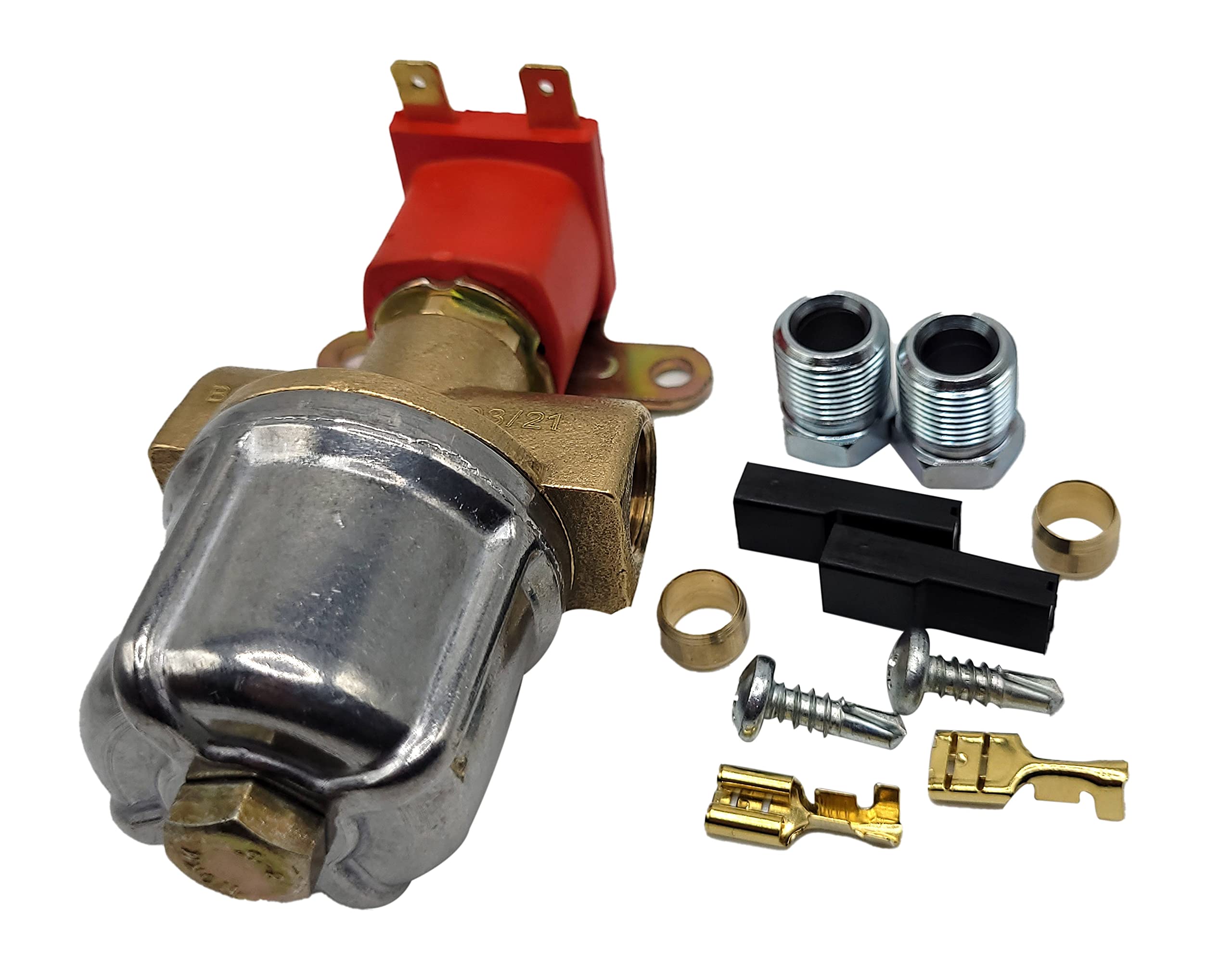 LPG GPL Solenoid Gas Shut Off Valve with Liquid Gas Filter 12V 8mm