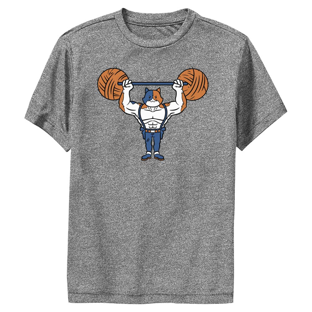 FORTNITE Boys' Yarn Lifter T-Shirt, Charcoal Heather, L