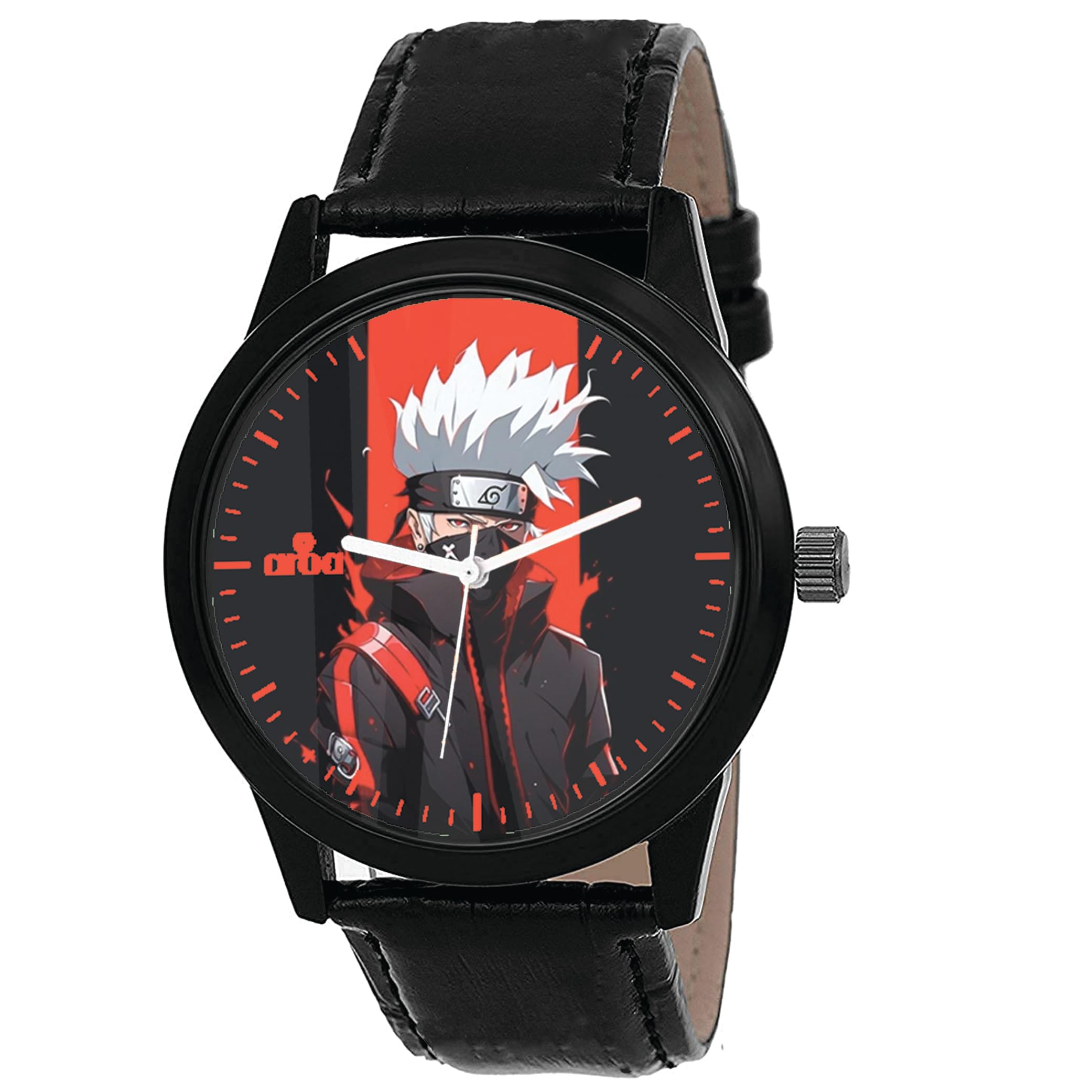 AROA Watch for Kakashi Hatake A Strong Charecter Model : 1270 Black Metal Type Analog Black Strap Red Dial Watch for Boys- (B0CRTRLZ5R) Amazon Price History, Amazon Price Tracker