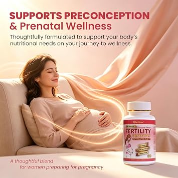 Fertility Tablets, Prenatal Vitamin for Women, 60 Ct